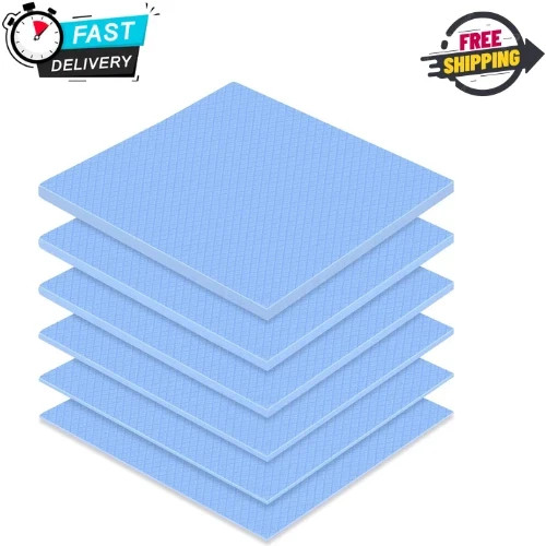 Frienda 6 Pcs Thermal Pad 100 x 100 mm, 0.5 mm, 1 mm, 1.5 mm, 2 mm, 2.5 mm, 3 mm
