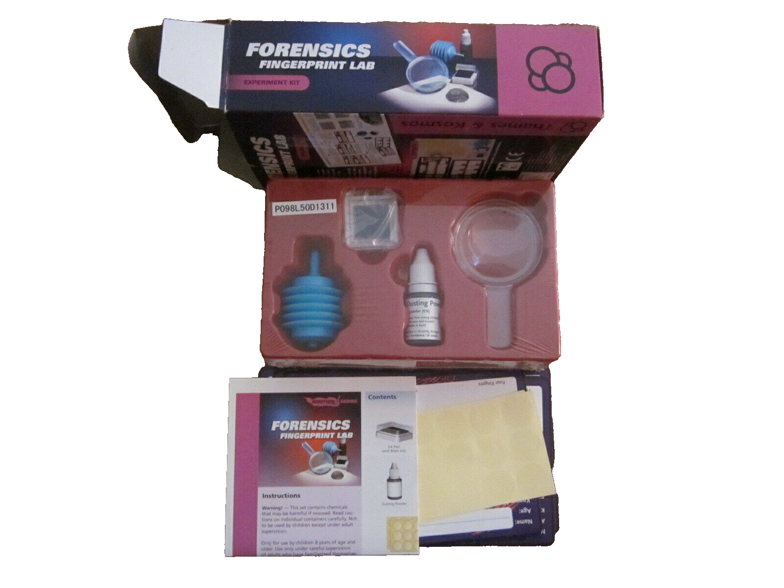 Forensics Fingerprint Lab Thames & Kosmos CSI Detective Sleuth- MIB
