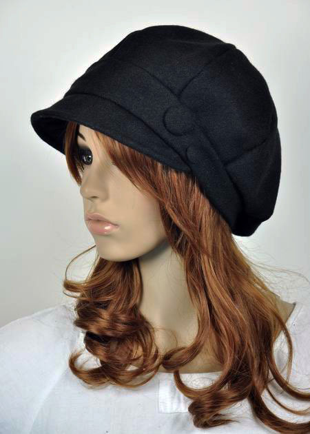 Fashion Cotton Women's Spring & Autumn Causal Visor Brim Hat Beanie R01 3-Color