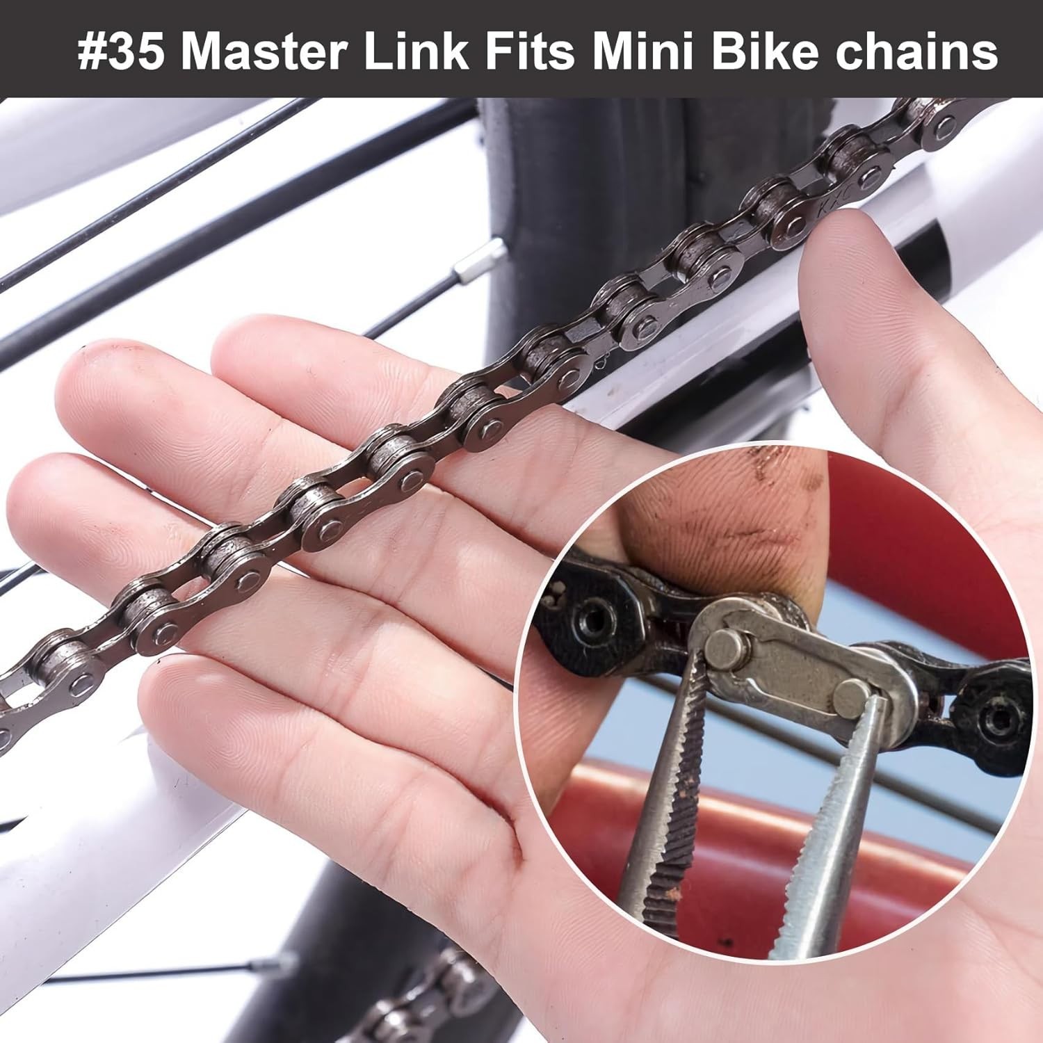 Performance-Enhancing Chain Master Roller Links (10pcs) for Mini Bikes & ATVs