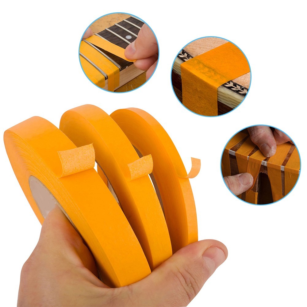 Guitar Fretboard Masking Tape and Dispenser Set Protects Finish 3 Sizes