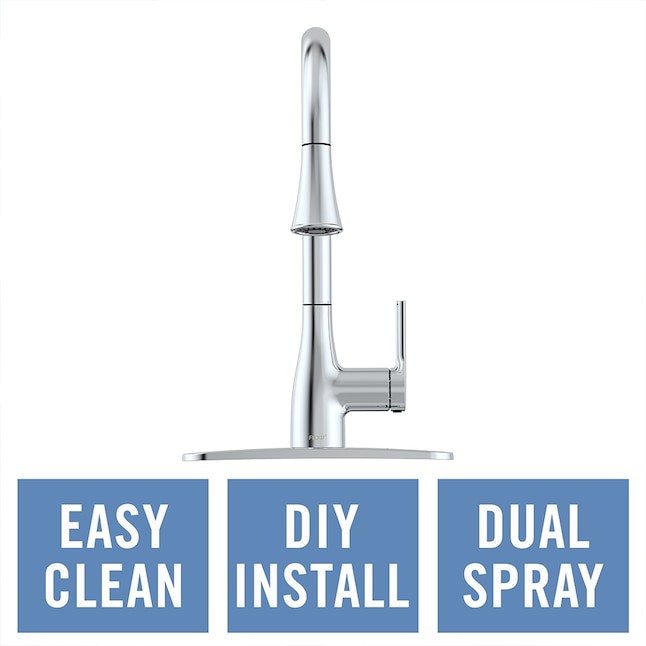 MOUNT PULL - FLOW CHROME SINGLE HANDLE DECK