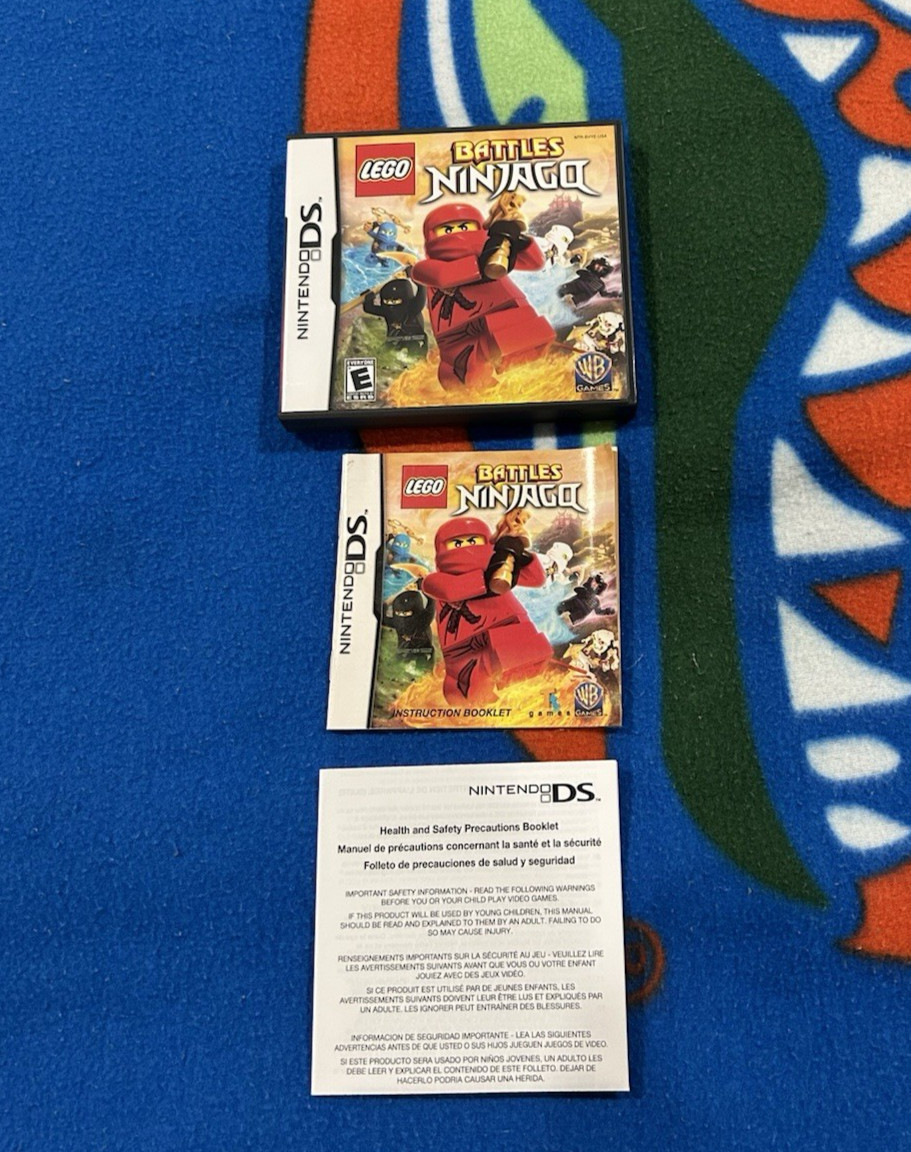 Nintendo DS Video Game Instruction Manual and Case + for Lego Battles Ninjago