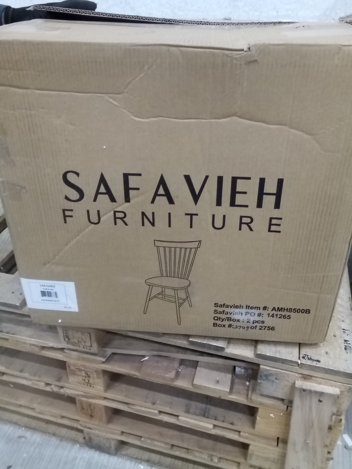 Safavieh PARKER SPINDEL SIDE CHAIR, Reduced Price 2172724260 AMH8500B