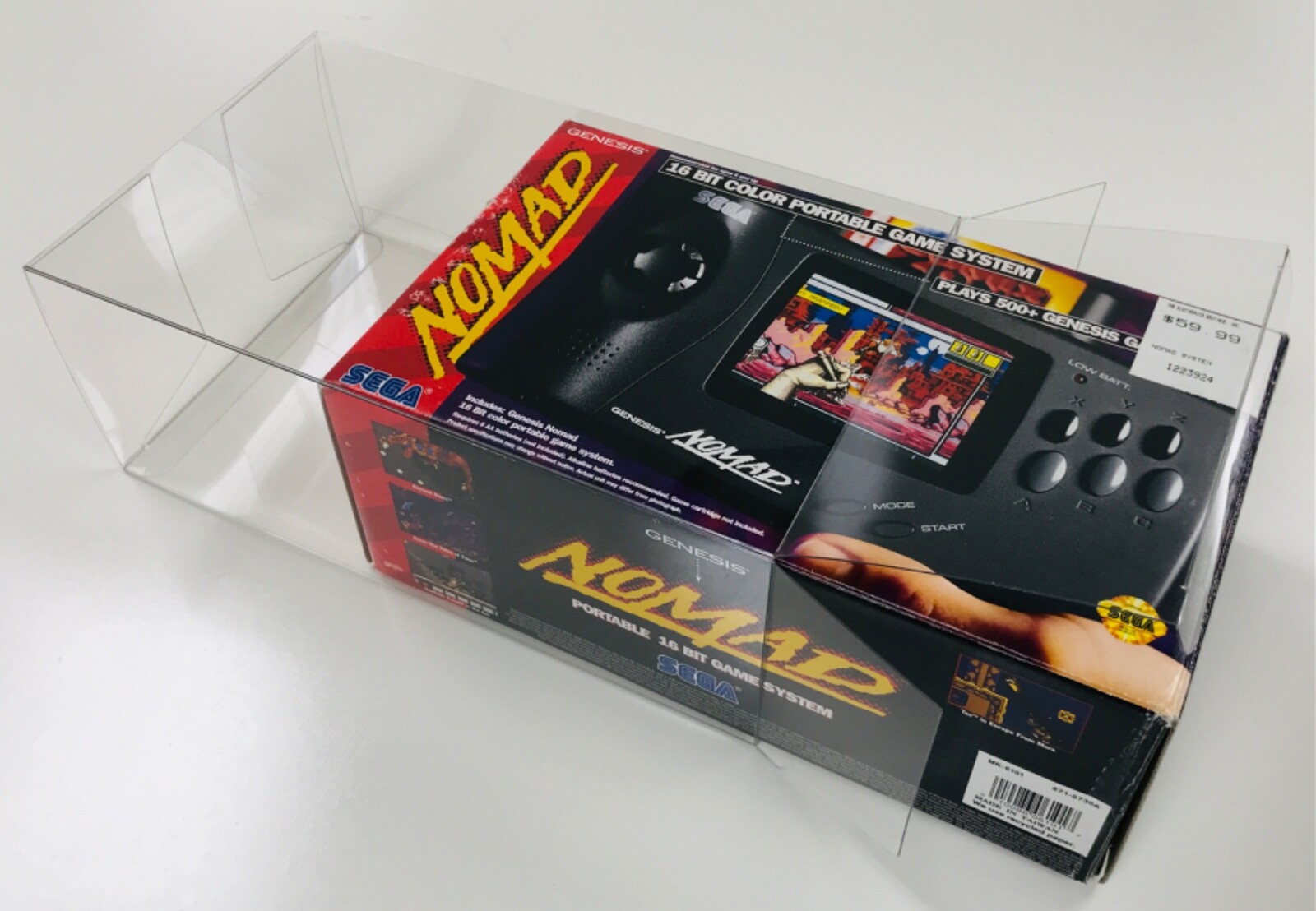 1 Box Protector for SEGA NOMAD Console Boxes! Custom Made Clear Display Case