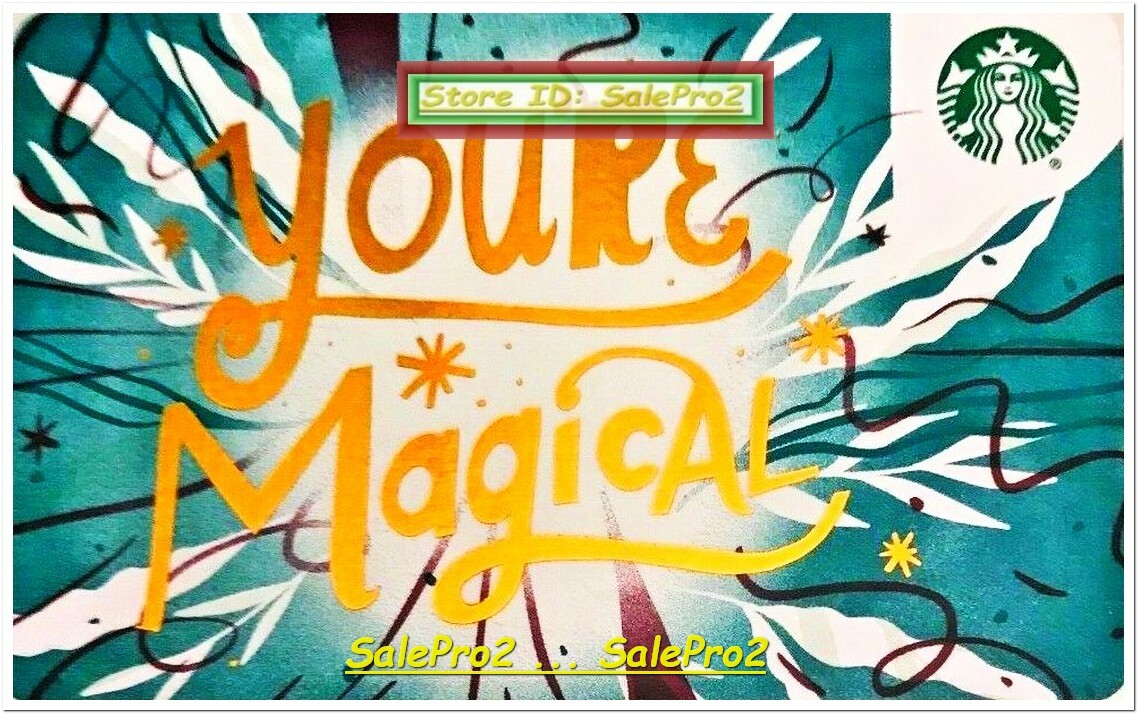 STARBUCKS COFFEE 2018 DOG USA YOU'RE MAGICAL RECYCLABLE COLLECTIBLE GIFT CARD