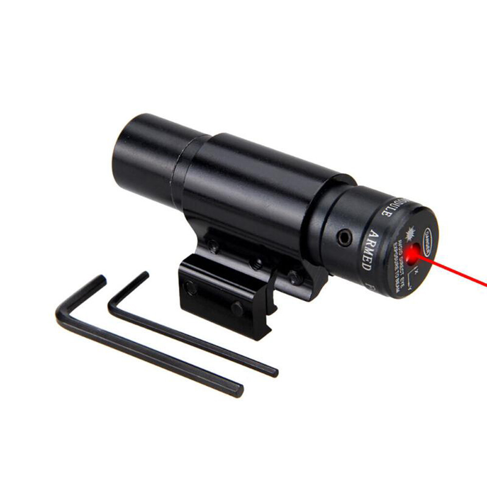 2PCS 802 Red Light Manual Self-Locking Infrared Laser Sight Mini Red Dot Sight