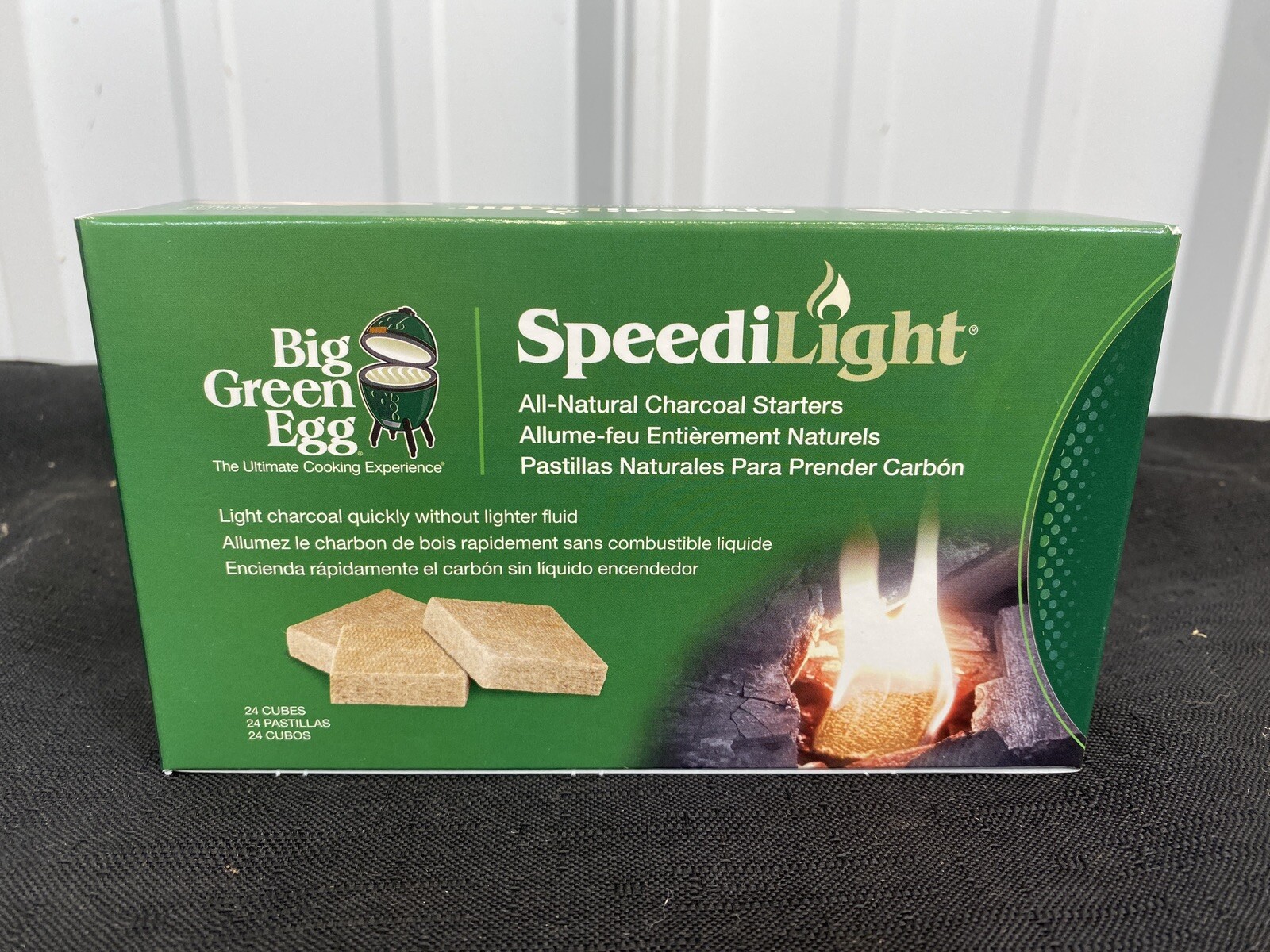 NEW Big Green Egg SpeediLight Charcoal Starters All Natural 24 Cubes NEW IN BOX