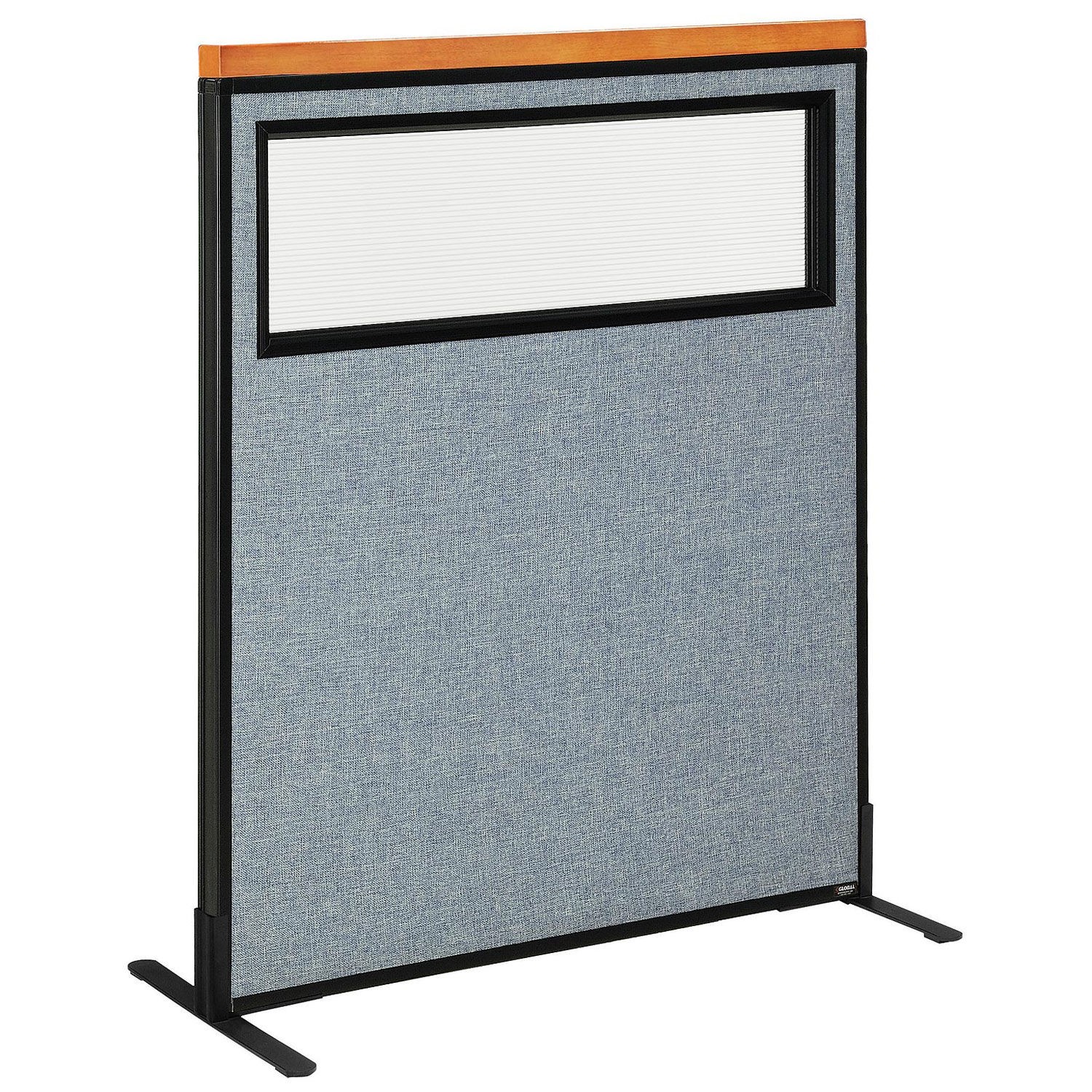 36-1/4"W x 43-1/2"H Deluxe Freestanding Office Partition Panel with Partial