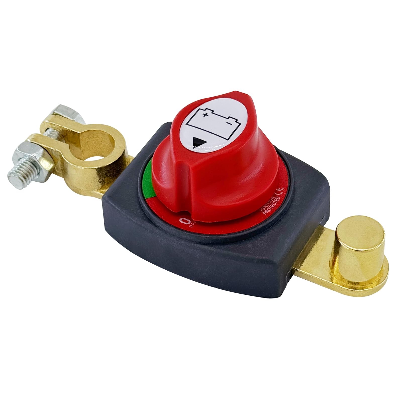 Ampper Top Post Battery Disconnect Switch 12V - 48V, Marine Post, Direct