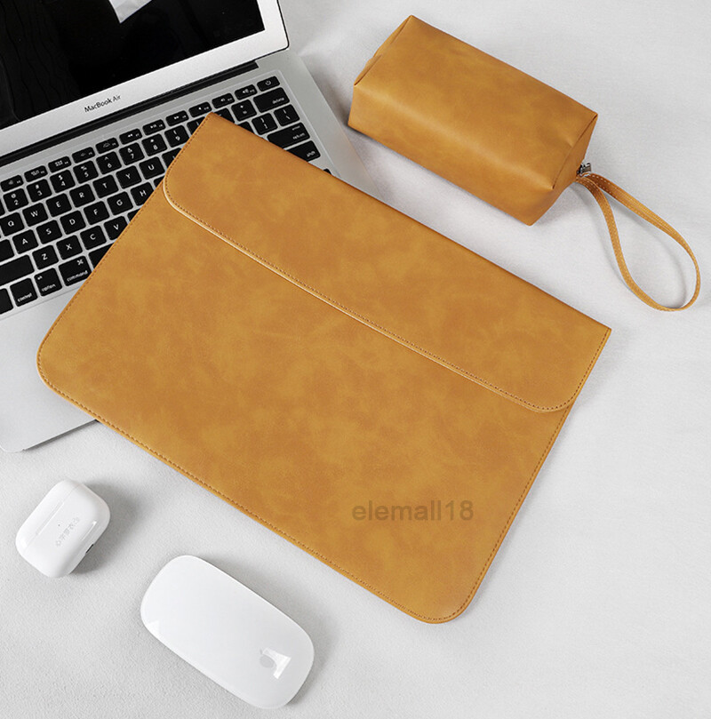 PU Leather Laptop Bag Sleeve Case 13 14 15 16 inch For Macbook Air Pro Lenovo HP
