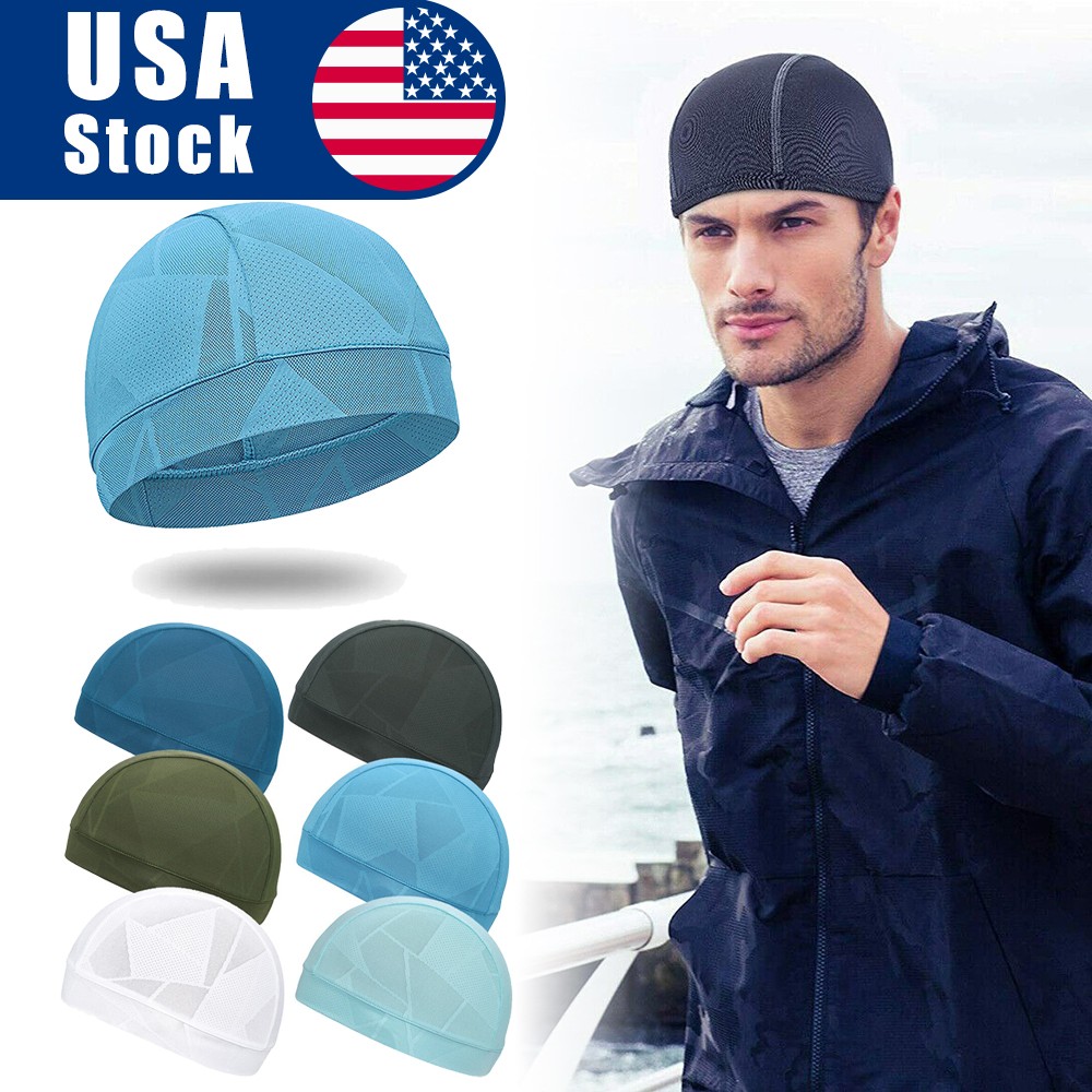 Windproof Helmet Liner Skull Cap Beanie Men Running Cycling Sports Quick-dry Hat