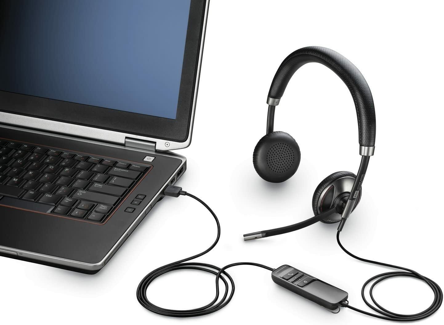 Plantronics Blackwire C725 Wired USB Headset Active Noise Canceling Binaural
