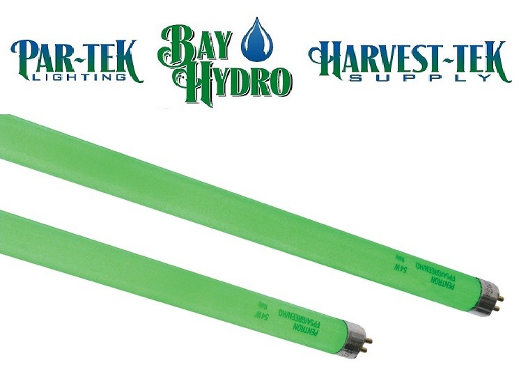 4pc Spectralux GREEN T5 24w 2' HO Lamp, Plant Safe Lighting SAVE $$ W/ BAY HYDRO