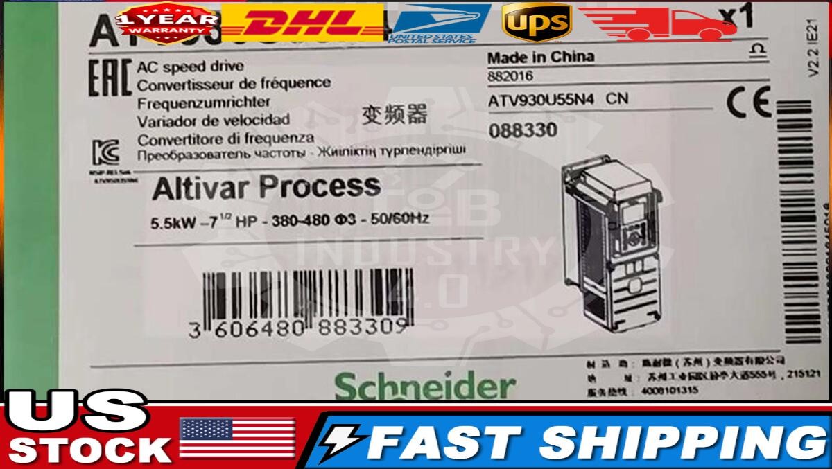 Schneider Electric Factory Sealed ATV930U55N4 Altivar Process AC speedt drive