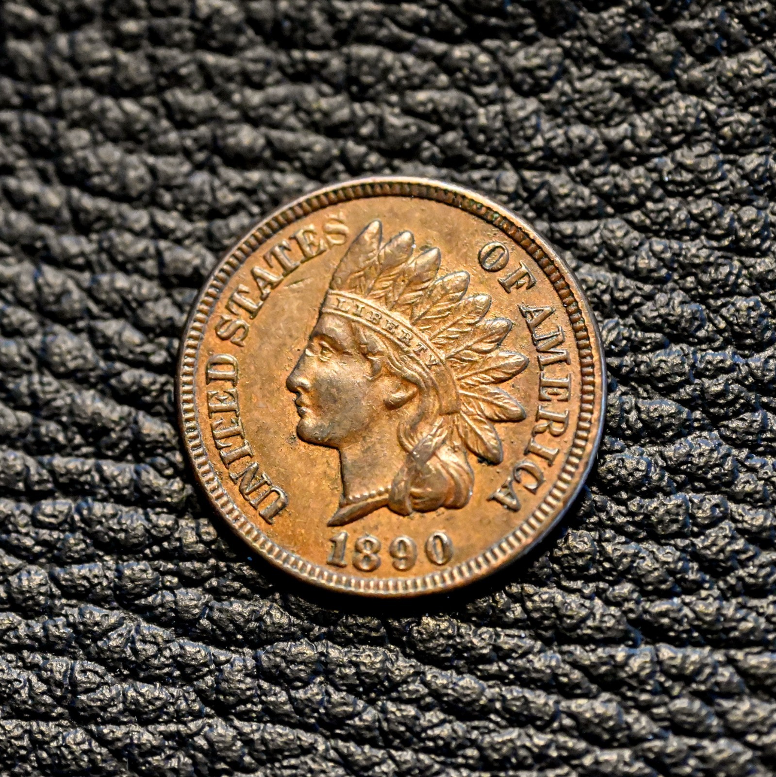 (ITM-7658) 1890 Indian Cent ~ AU+ Condition ~ COMBINED SHIPPING!