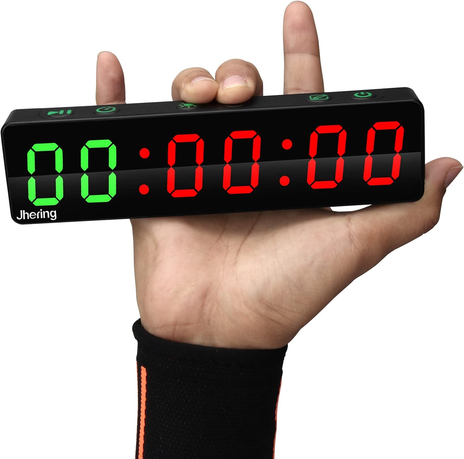 Gym Timer, Portable, Interval Timer with Rechargeable Battery and Built-In Magne