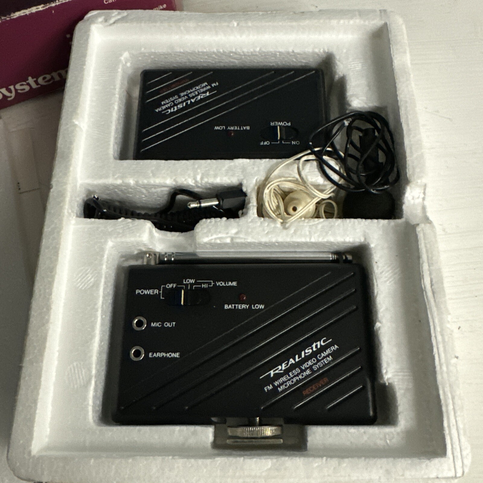 Realistic 32-1226 FM Wireless Video Camera Microphone System NOT TESTED Used