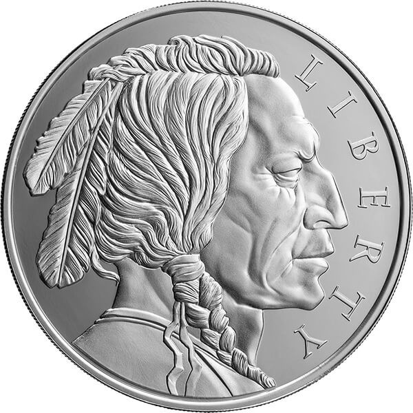2024 UCS Liberty. Indian Head United Crypto States 1 oz Proof Silver Coin