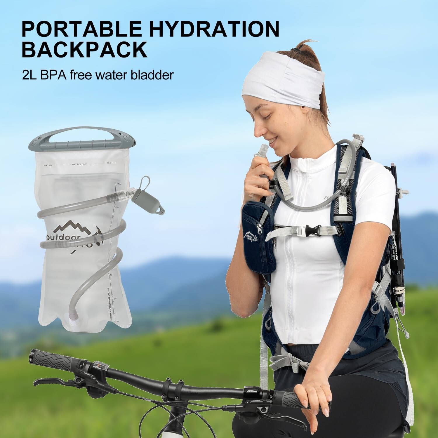 Hydration Pack ,20L Hydration Backpack, Hiking Internal Frame Backpacks with ...