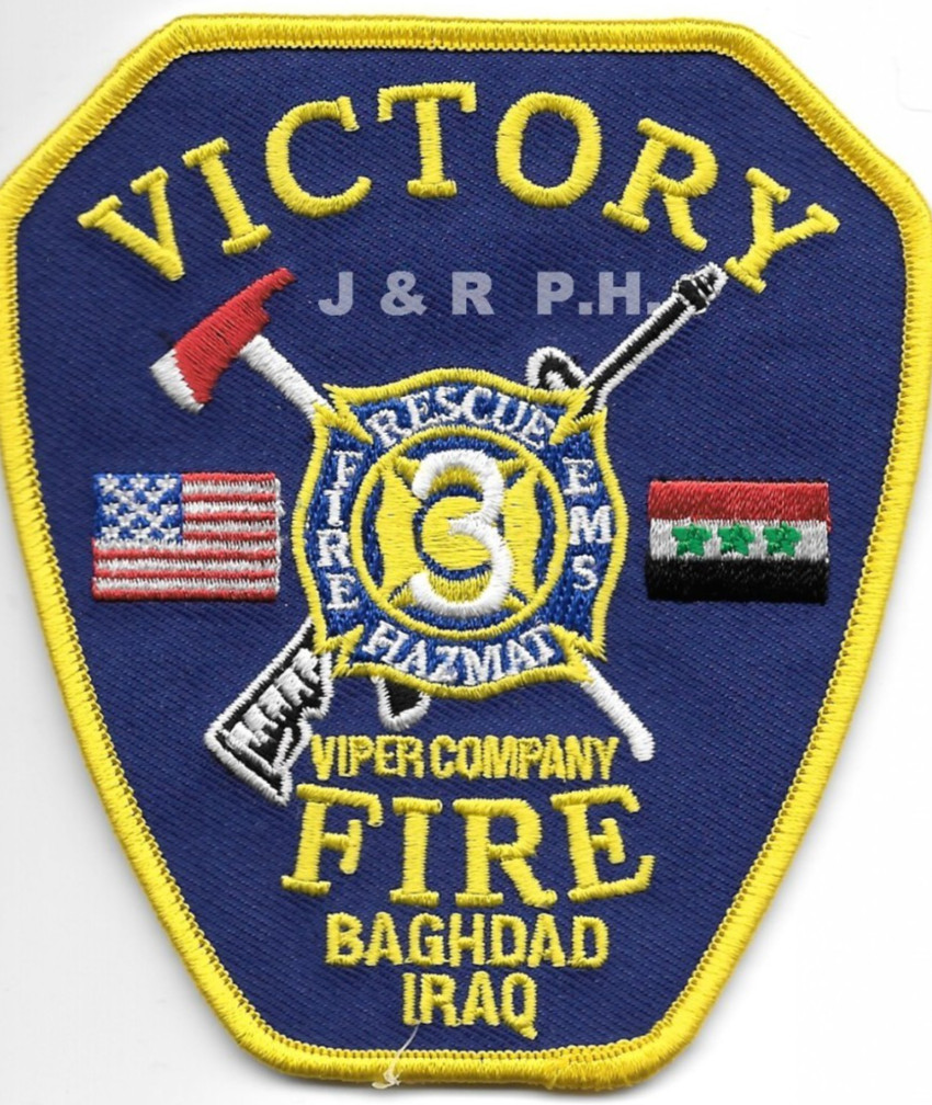 Iraq - Camp Victory Station-3 Viper Company, Baghdad (3.75" x 4.25") fire patch