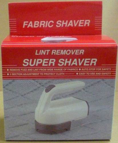 New Sweater Shaver Lint Remover Clothes Fabric Pill De-Fuzz with AC adapter
