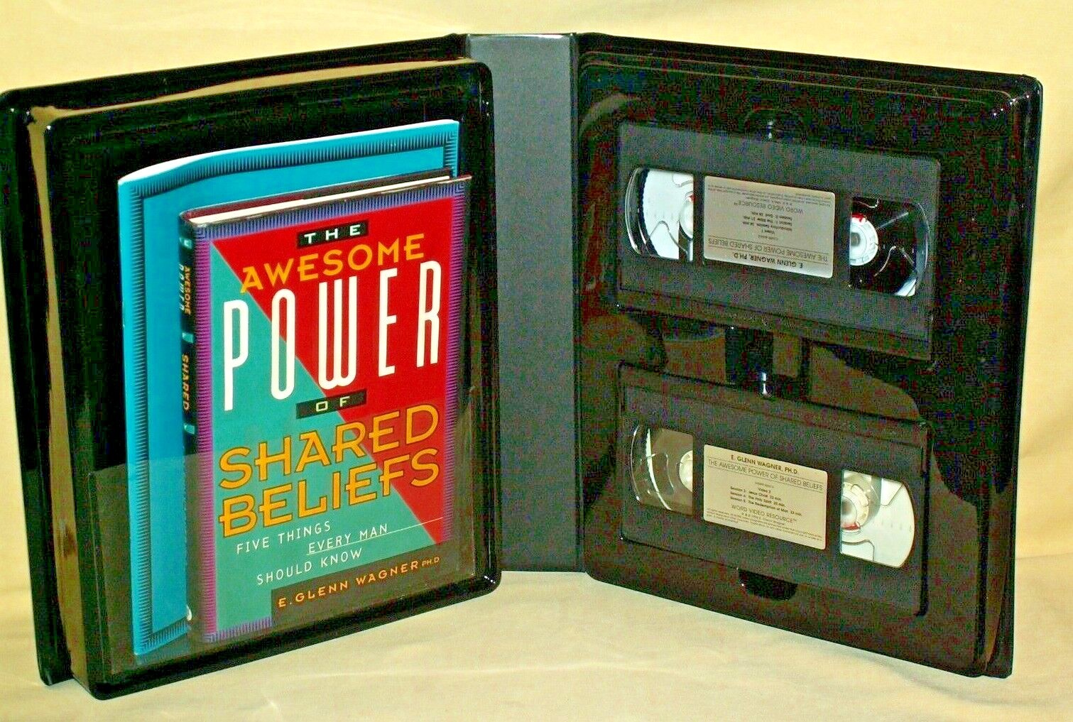 AWESOME POWER SHARED BELIEFS E GLENN WAGNER 6 SESSION CASE VHS LEADER GUIDE.