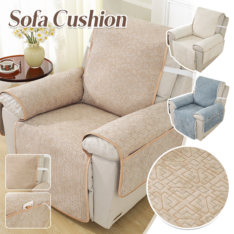 Chenille Recliner Sofa Cushion Dogs Pet Kid Antislip Chair Armchair Slipcovers