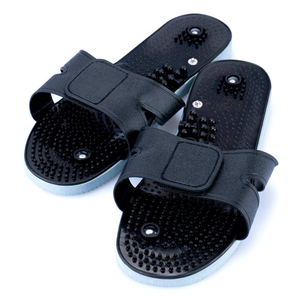 Tens Unit Muscle Stimulator Massager Adjustable Snap on Foot Pain Reliever