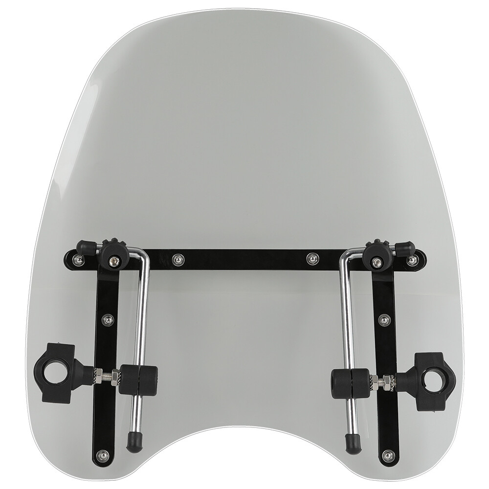 For Harley Wide Glide 18x16" Windshield Windscreen Large Smoke 7/8 1" Handlebars