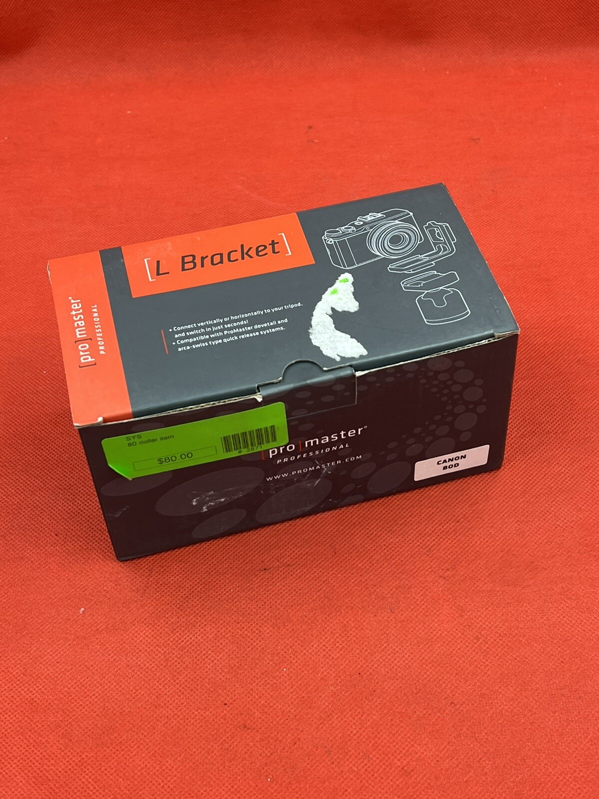 Promaster 8231 Professional L Bracket for Canon 80D with Grip (#8626)
