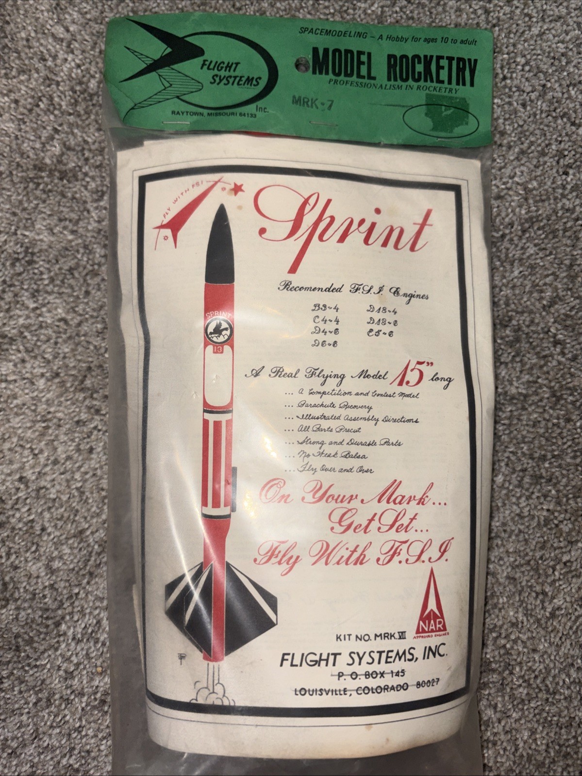 Flight System Sprint Model Rocket