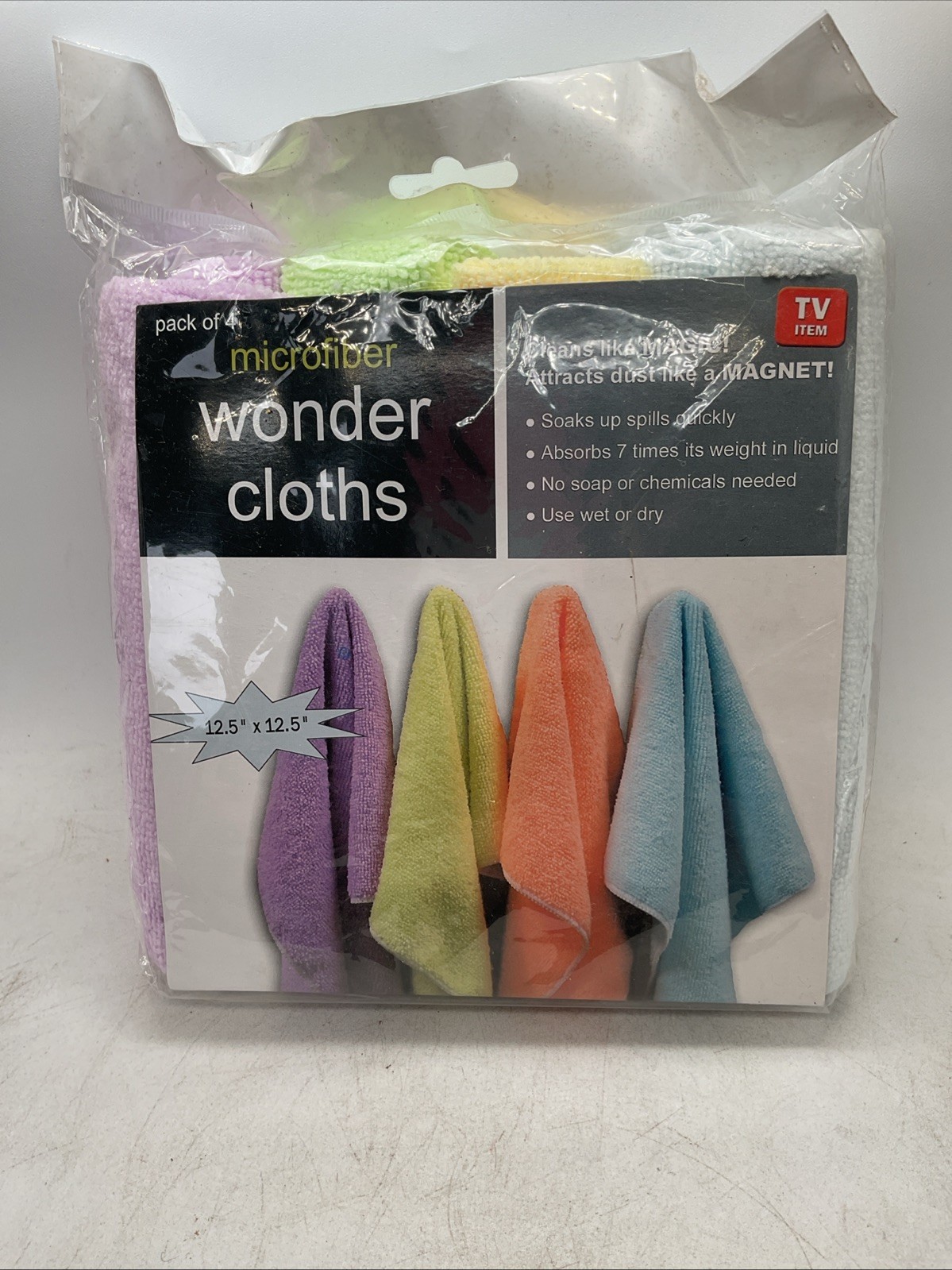 Microfiber Wonder Cloths -Set of 4 Towel Rag Car Polishing - No-Scratch