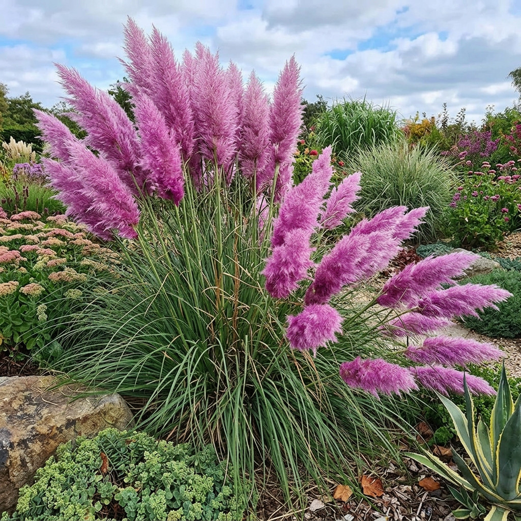 20 Purple Pampas Beautiful rare seeds for grass garden or yard colorful flowers