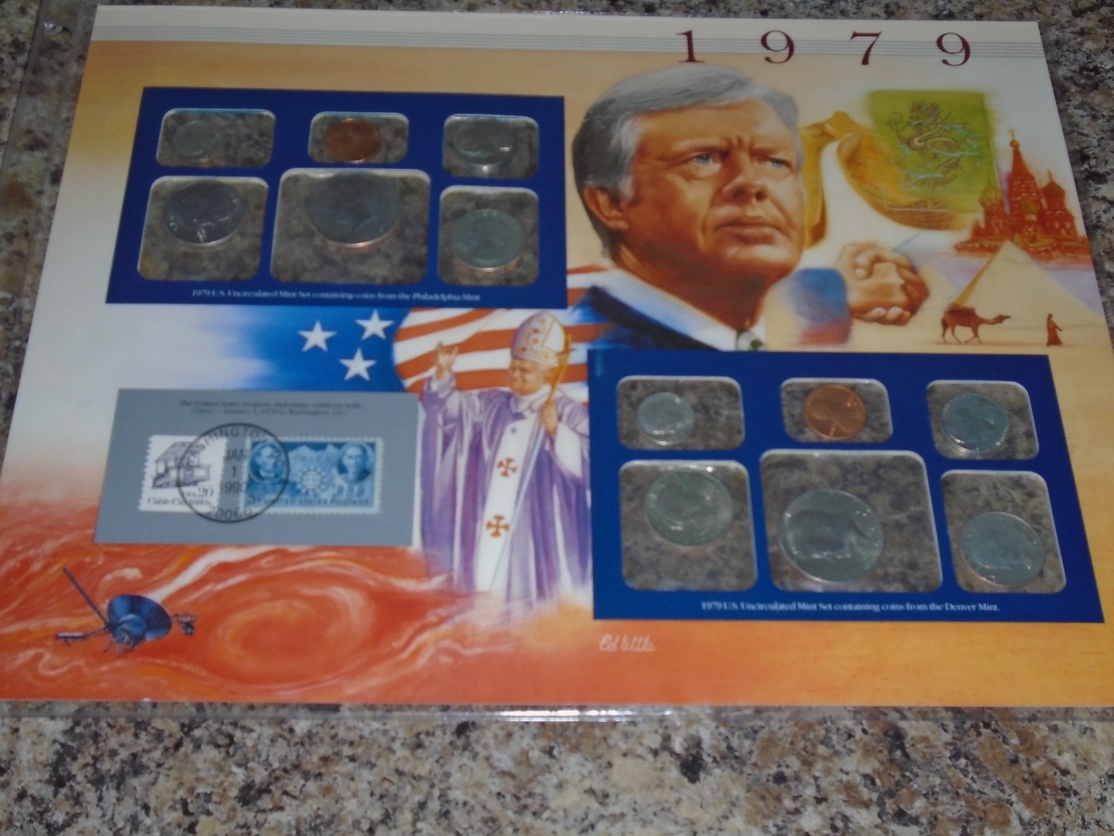 1979 UNCIRCULATED COIN SET FROM 25 YEARS OF U.S. UNCIRCULATED COIN MINT SETS