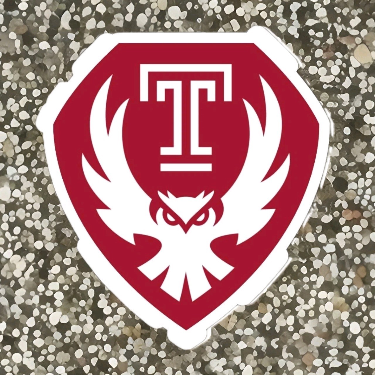 Temple University Car Magnet Laminated