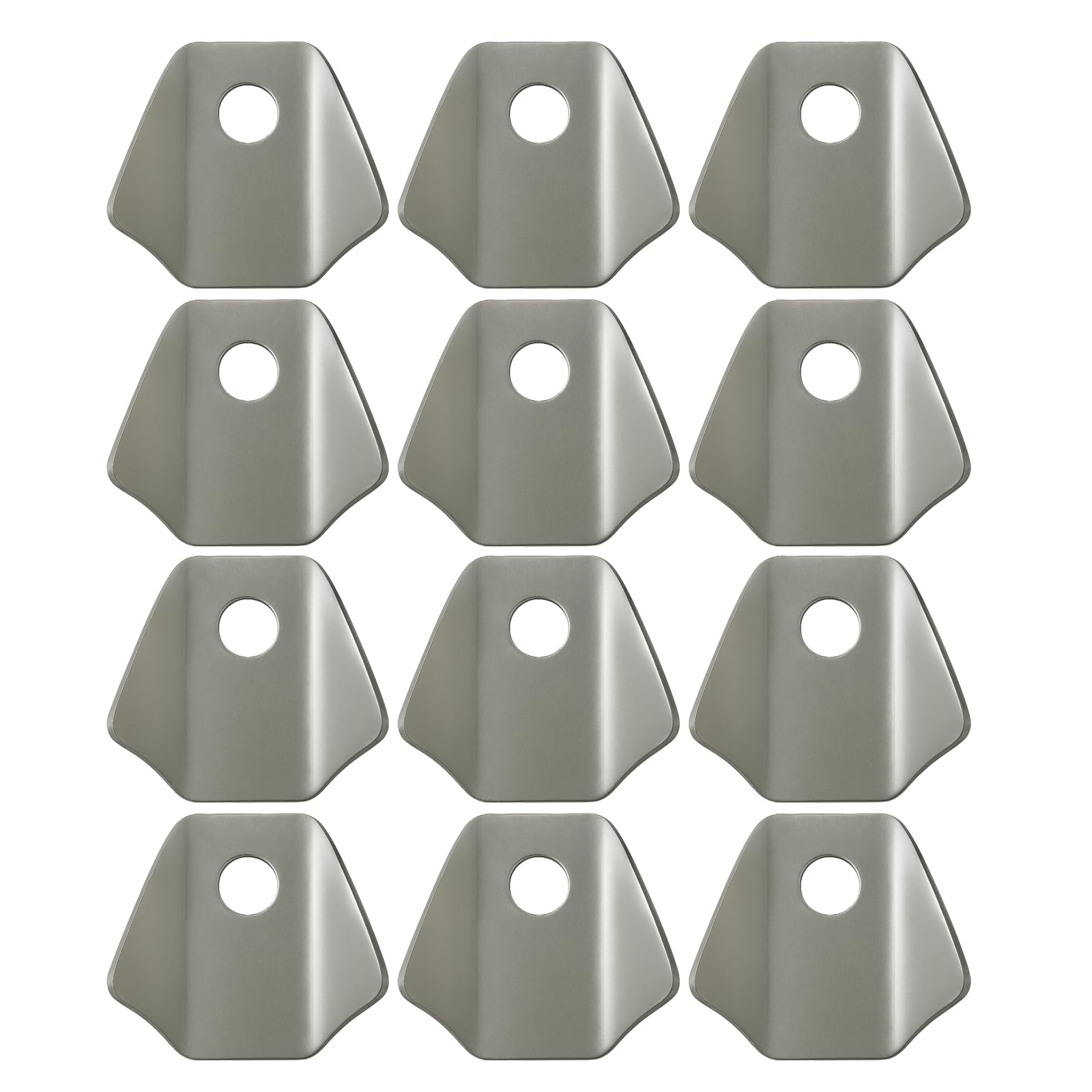 10 PCS Trick Tabs,Weld Tabs 1/4" Hole,1-3/4" Length & Width, Trick Tabs, Shock T
