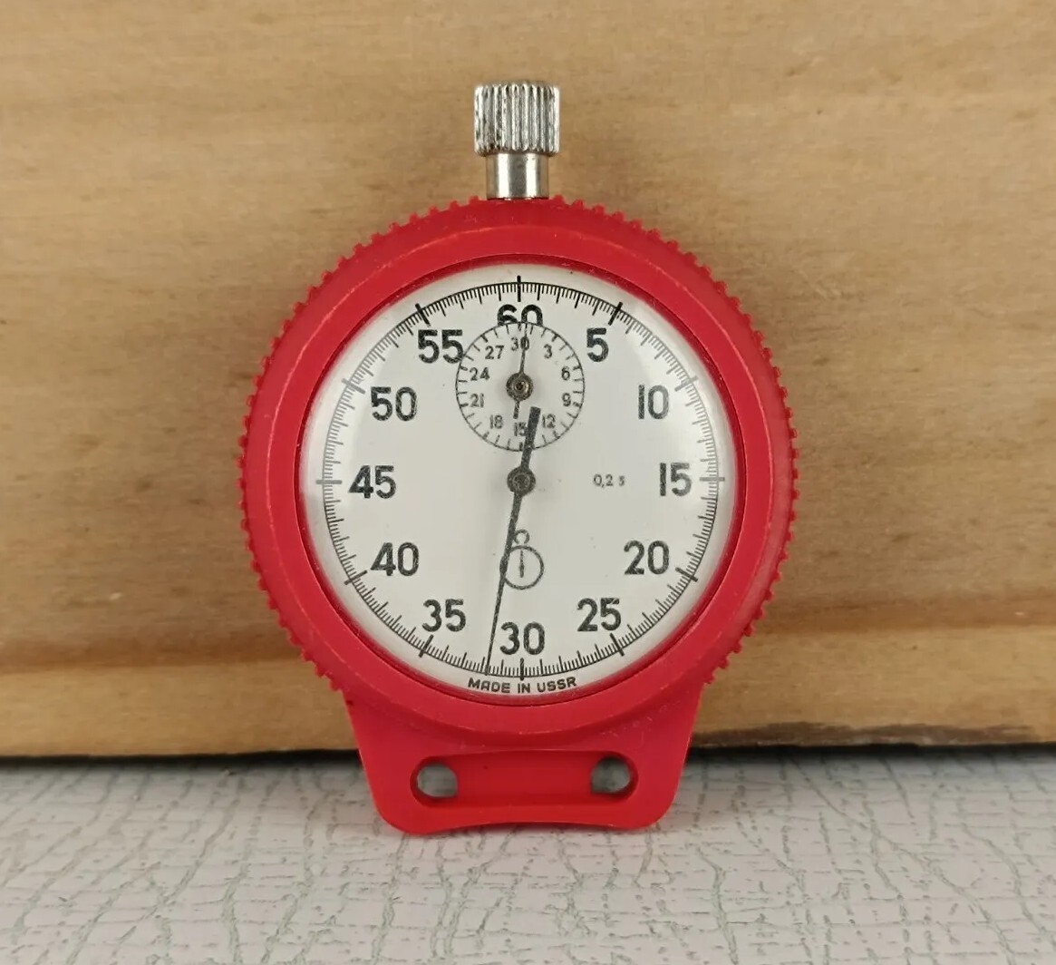 Soviet Russian USSR SPORT Stopwatch "Agat" mechanical Zlatoust Working Vintage