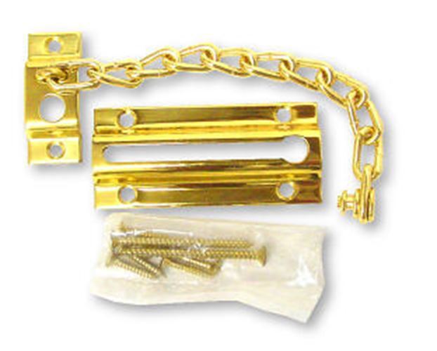 Door Chain Guard Solid Brass