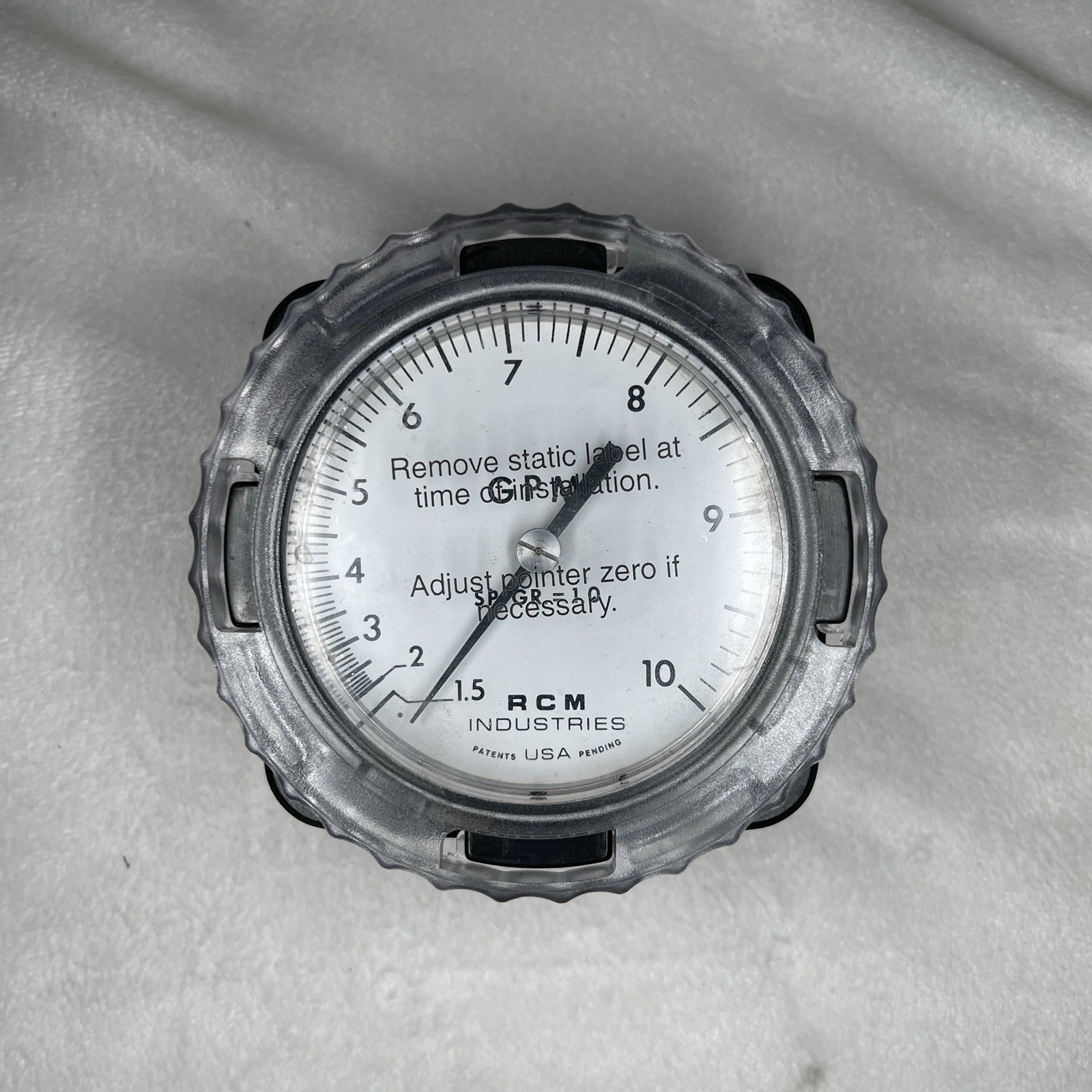 RCM Industries 3/4-73-R-10 Flow Meter 1.5-10 GPM 180 PSI Max Pressure 212oF Temp