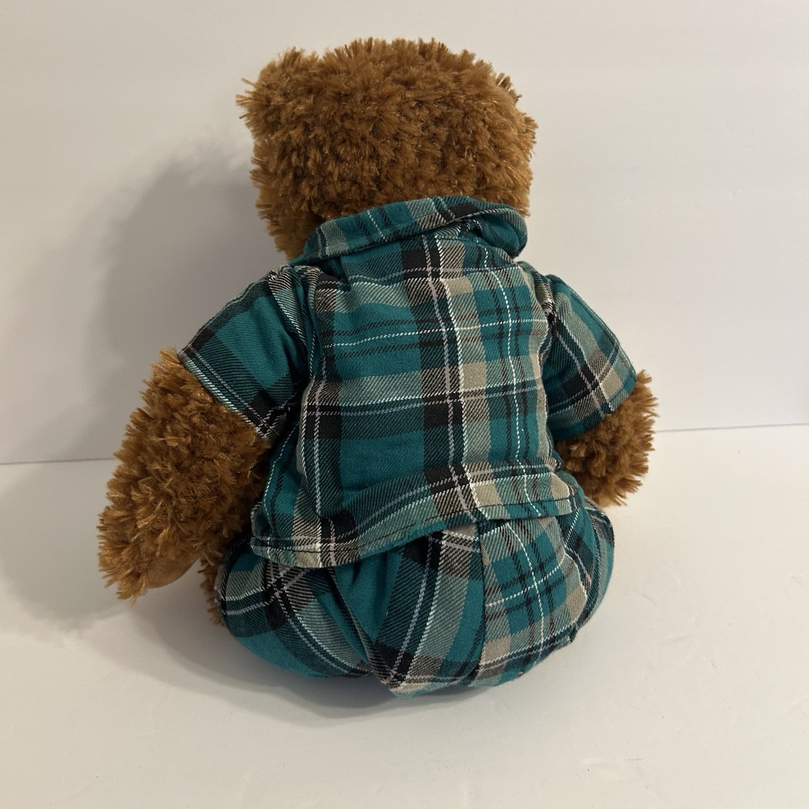 FAO Schwarz Plush Teddy Bear Plaid Outfit