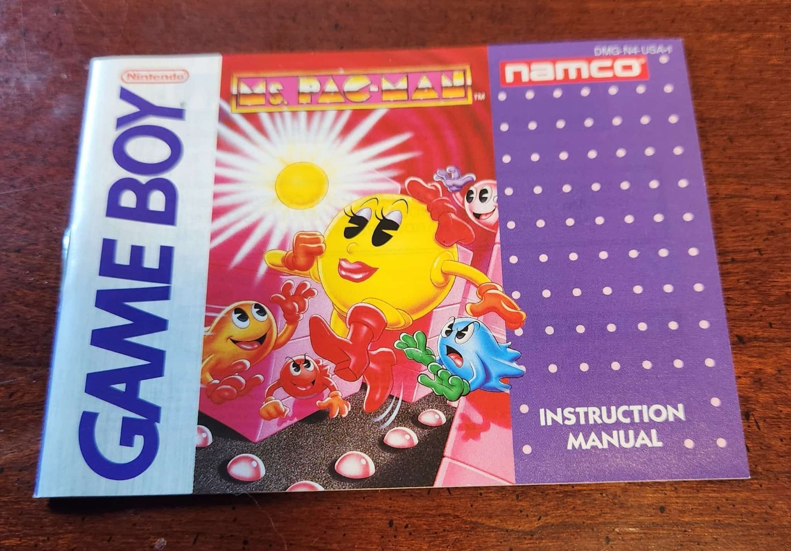 Instruction Booklet - Nintendo Game Boy - Ms. Pac-Man