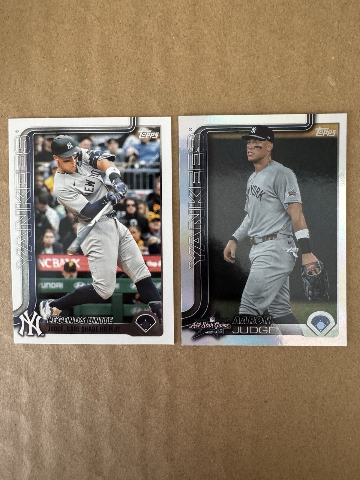 2025 Topps Update - Aaron Judge Legends Unite & All-Star Game Rainbow Foil