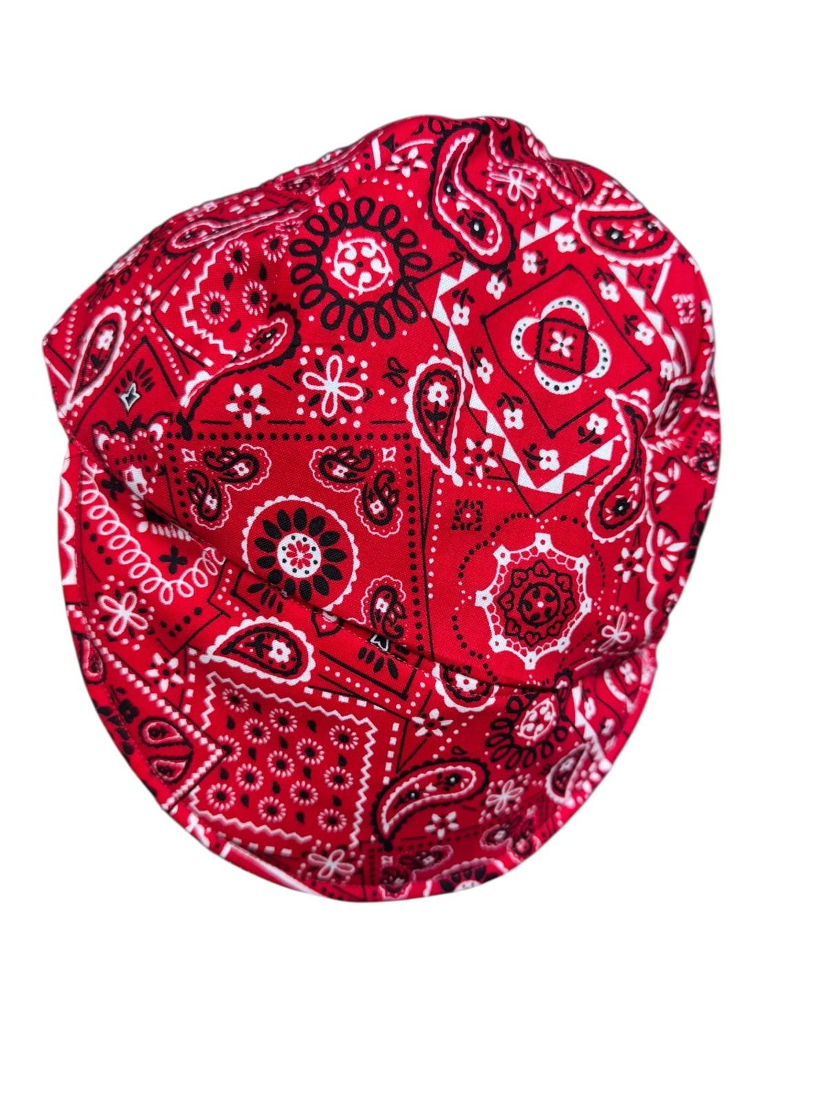 Red Bandana Handmade 100% Cotton Welding Cap