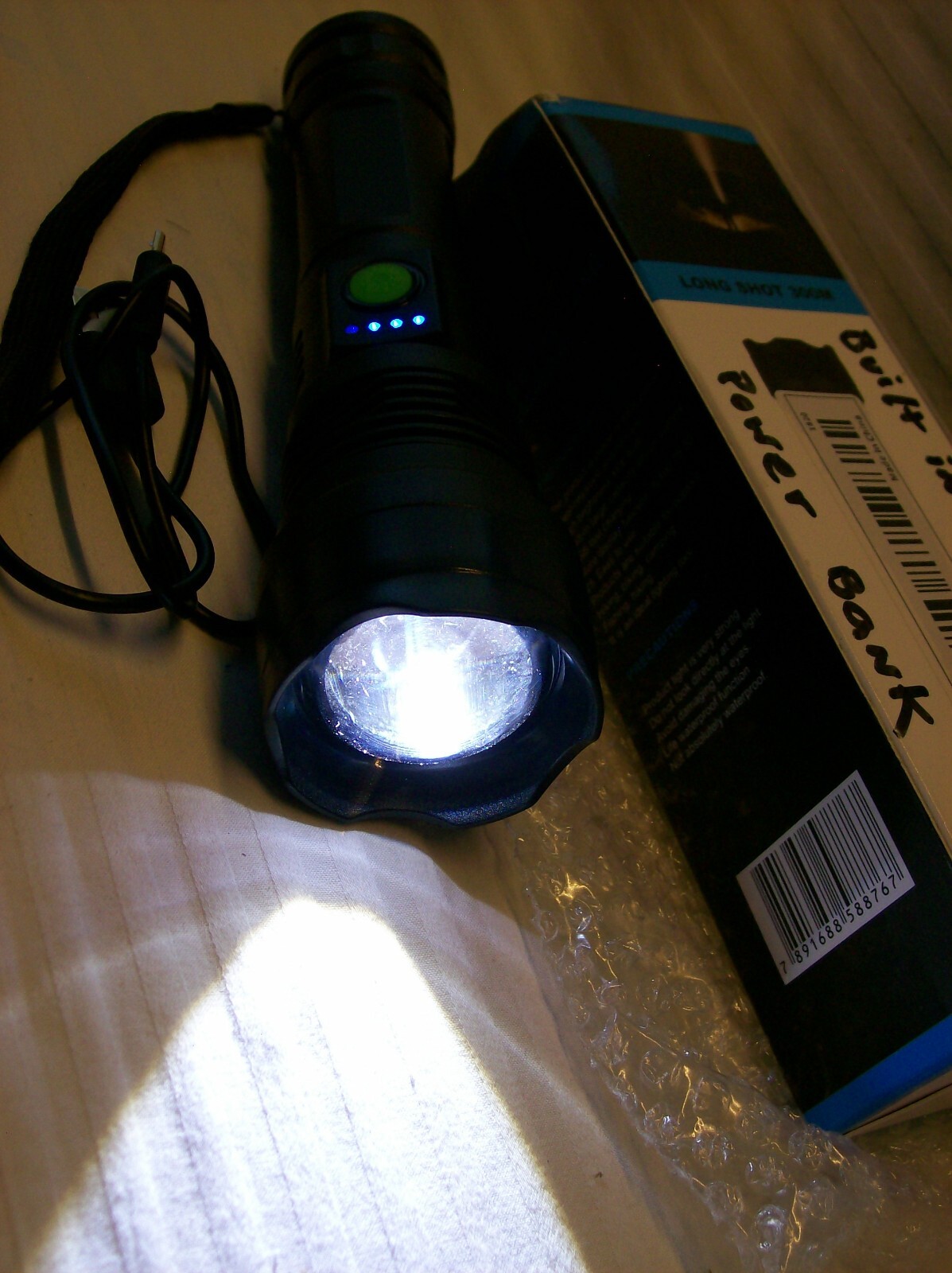ZLL XHP50 LED Flashlight, Complete w/Built-in Lithium Battery, NIB