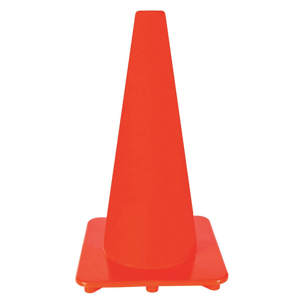 GRAINGER APPROVED 6FGZ1 Traffic Cone,18In,Orange PK 10