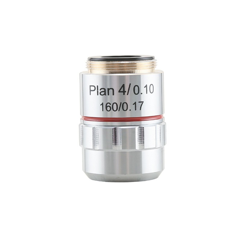Finite Plane-Field Achromatic Objective Lens 4X-100X f Biological Microscope