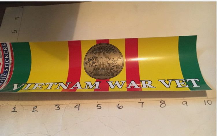 US MILITARY " VIETNAM VETERANS OF AMERICA " Bumper Sticker/Decal