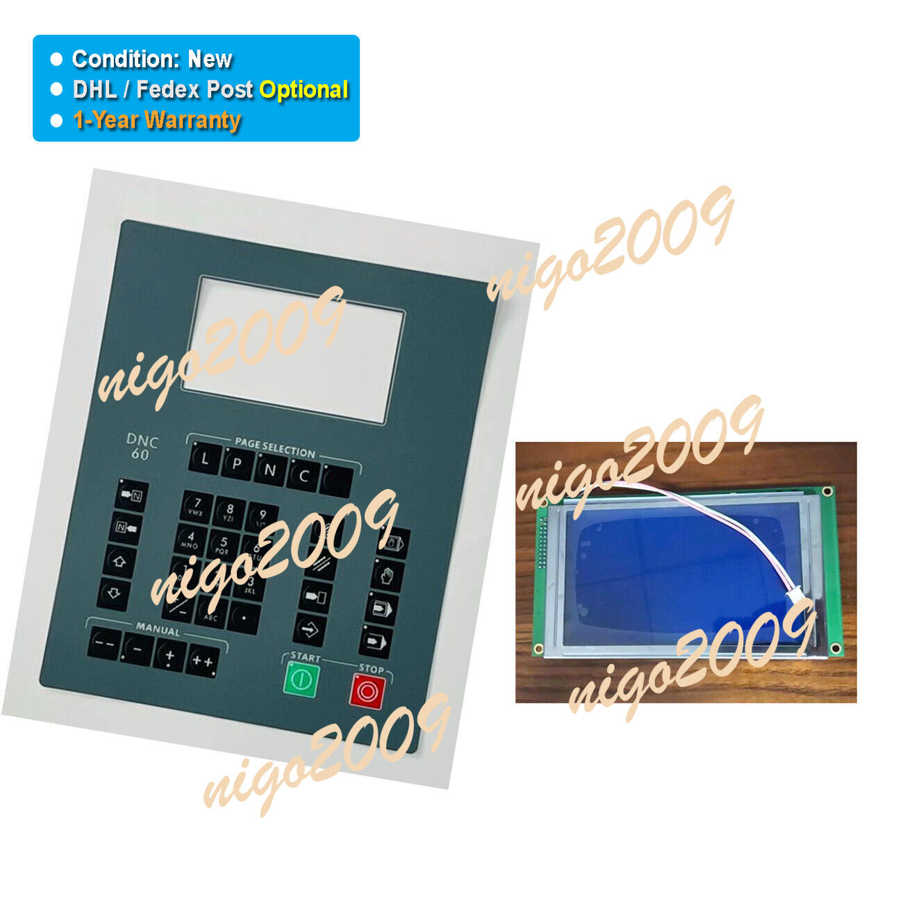 LCD Display Membrane Button Foil Fit for CYBELEC DNC 60 DNC60 Operation Panel