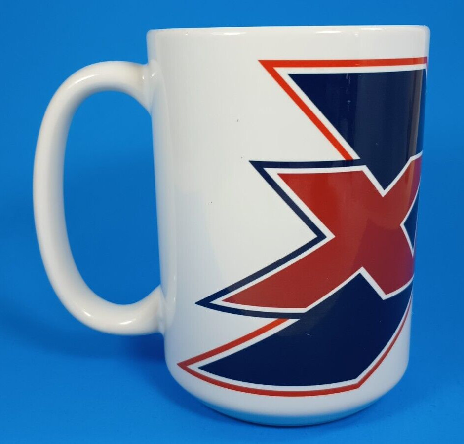 Jumbo 16oz. XFL Football Coffee Mug. 4-5/8" Tall. 3-3/8" Diameter.